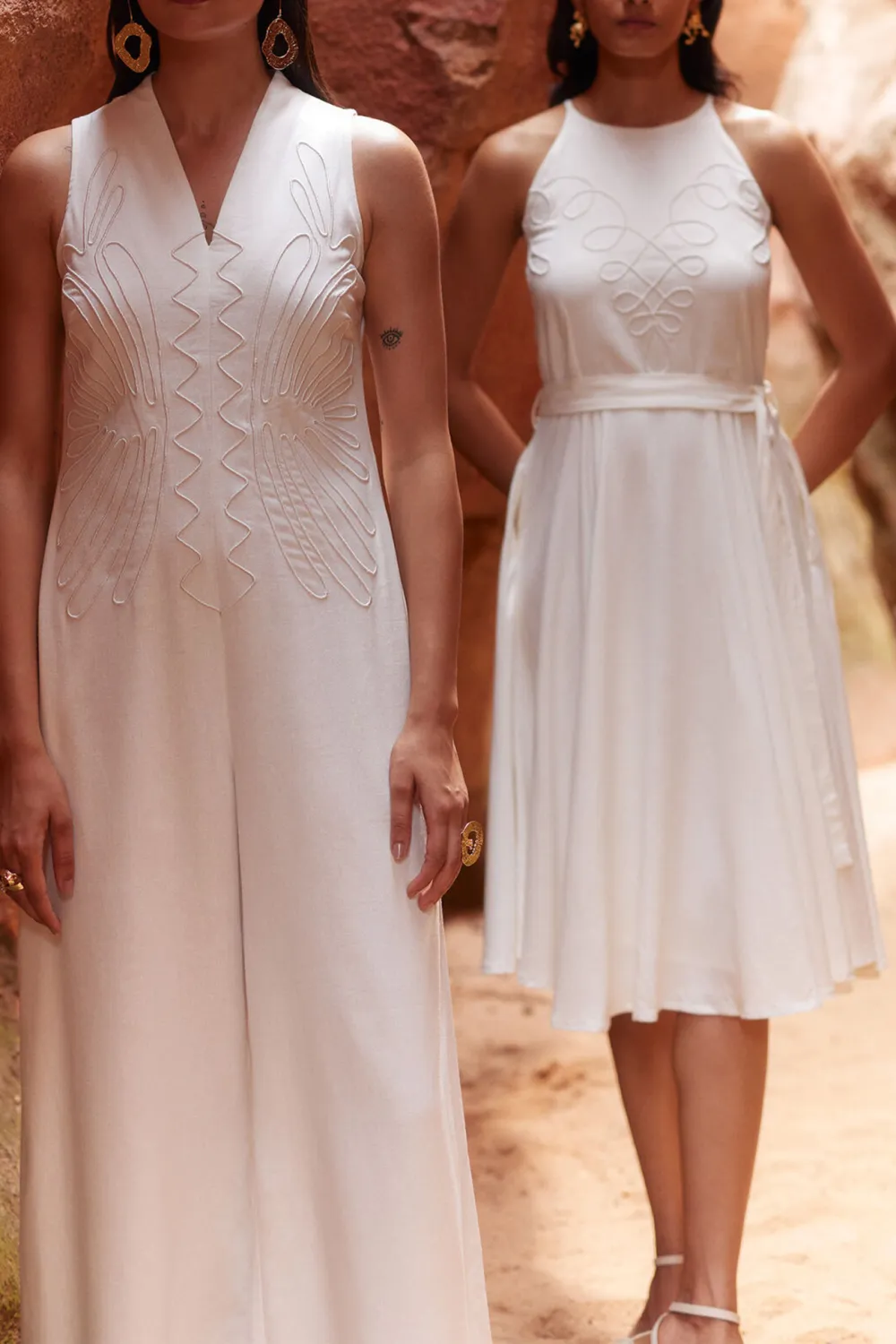 Off White Casual Style Jumpsuit